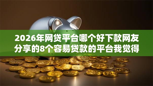 2026年网贷平台哪个好下款网友分享的8个容易贷款的平台我觉得不错！