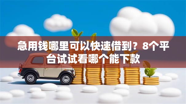 急用钱哪里可以快速借到？8个平台试试看哪个能下款