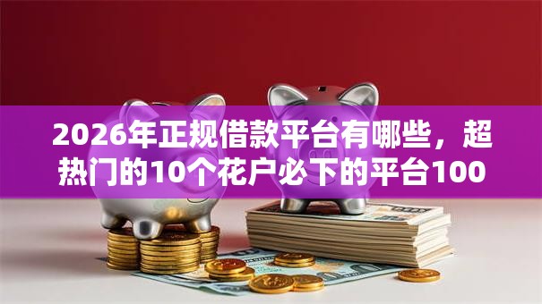 2026年正规借款平台有哪些,超热门的10个花户必下的平台100%通过率推荐 2026年正规借款平台有哪些,超热门的10个花户必下的平台100%通过率推荐