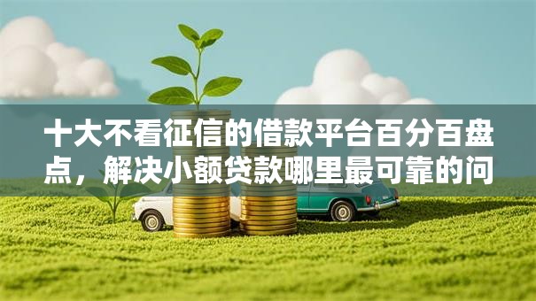 十大不看征信的借款平台百分百盘点，解决小额贷款哪里最可靠的问题