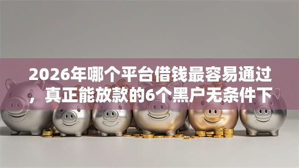 2026年哪个平台借钱最容易通过,真正能放款的6个黑户无条件下款的软件推荐 2026年哪个平台借钱最容易通过,真正能放款的6个黑户无条件下款的软件推荐