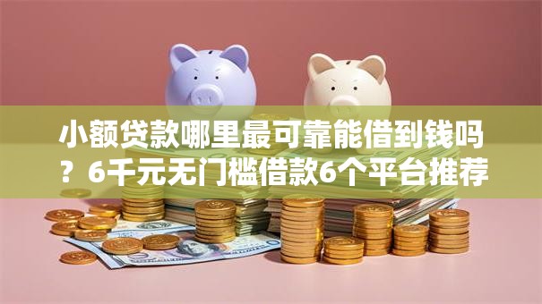 小额贷款哪里最可靠能借到钱吗？6千元无门槛借款6个平台推荐