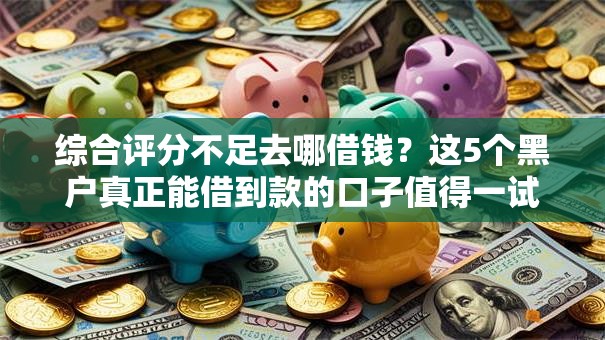 综合评分不足去哪借钱？这5个黑户真正能借到款的口子值得一试