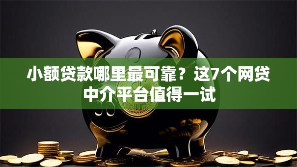 小额贷款哪里最可靠？这7个网贷中介平台值得一试