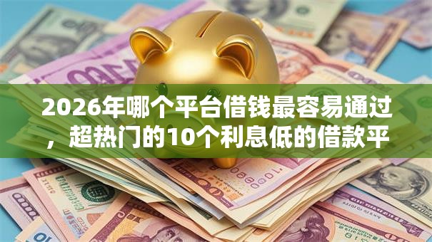 2026年哪个平台借钱最容易通过，超热门的10个利息低的借款平台排名不分先后推荐