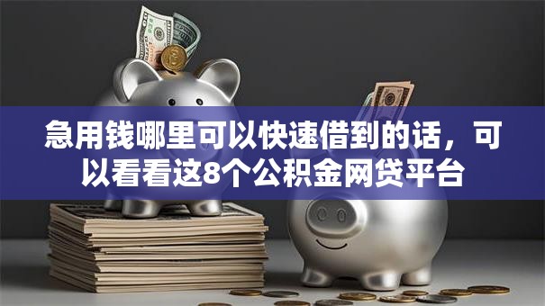急用钱哪里可以快速借到的话,可以看看这8个公积金网贷平台 急用钱哪里可以快速借到的话,可以看看这8个公积金网贷平台