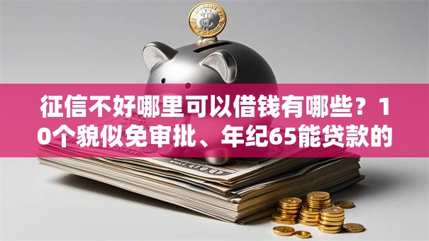 征信不好哪里可以借钱有哪些?10个貌似免审批、年纪65能贷款的平台合集 征信不好哪里可以借钱有哪些?10个貌似免审批、年纪65能贷款的平台合集