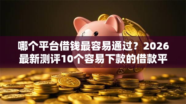 哪个平台借钱最容易通过？2026最新测评10个容易下款的借款平台