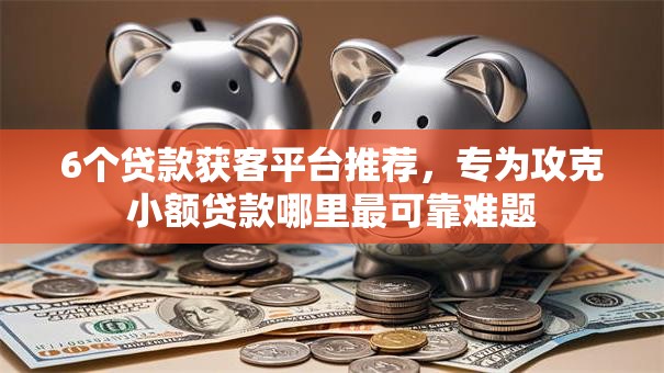 6个贷款获客平台推荐，专为攻克小额贷款哪里最可靠难题