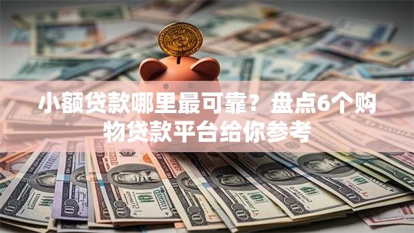小额贷款哪里最可靠？盘点6个购物贷款平台给你参考