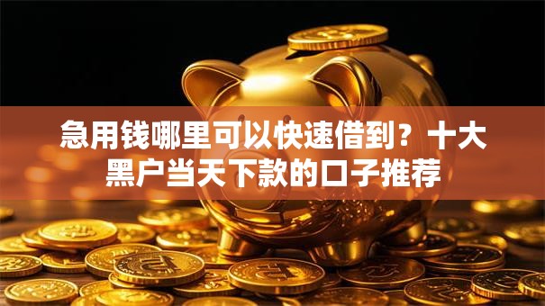 急用钱哪里可以快速借到?十大黑户当天下款的口子推荐 急用钱哪里可以快速借到?十大黑户当天下款的口子推荐