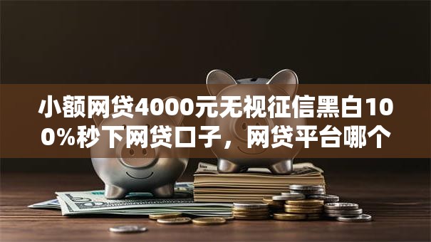 小额网贷4000元无视征信黑白100%秒下网贷口子，网贷平台哪个好下款的8个平台介绍