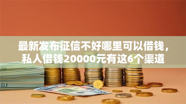 最新发布征信不好哪里可以借钱，私人借钱20000元有这6个渠道
