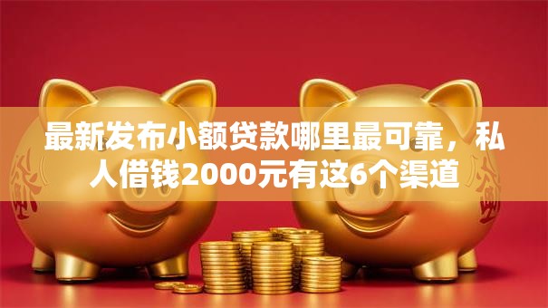 最新发布小额贷款哪里最可靠，私人借钱2000元有这6个渠道