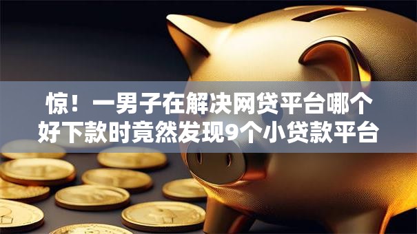 惊！一男子在解决网贷平台哪个好下款时竟然发现9个小贷款平台好下款，事后分享了出来