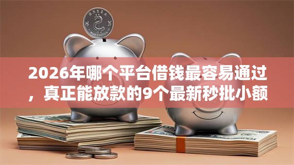 2026年哪个平台借钱最容易通过，真正能放款的9个最新秒批小额贷款软件推荐