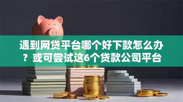 遇到网贷平台哪个好下款怎么办？或可尝试这6个贷款公司平台