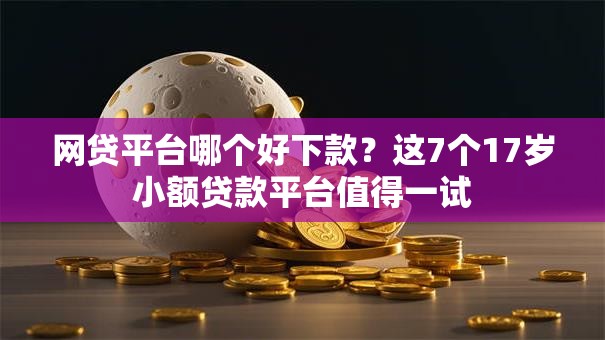 网贷平台哪个好下款？这7个17岁小额贷款平台值得一试