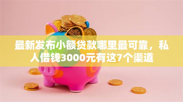 最新发布小额贷款哪里最可靠，私人借钱3000元有这7个渠道