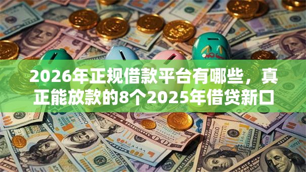 2026年正规借款平台有哪些，真正能放款的8个2025年借贷新口子推荐