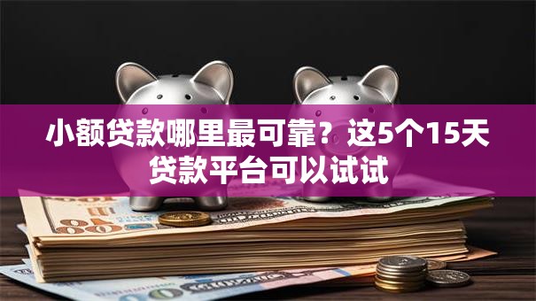 小额贷款哪里最可靠？这5个15天贷款平台可以试试