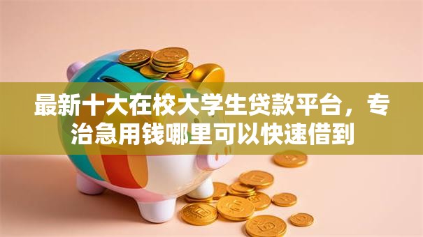 最新十大在校大学生贷款平台，专治急用钱哪里可以快速借到