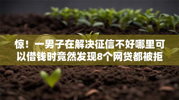 惊!一男子在解决征信不好哪里可以借钱时竟然发现8个网贷都被拒绝了还有什么口子,事后分享了出来 惊!一男子在解决征信不好哪里可以借钱时竟然发现8个网贷都被拒绝了还有什么口子,事后分享了出来
