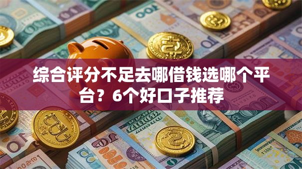 综合评分不足去哪借钱选哪个平台？6个好口子推荐