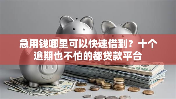 急用钱哪里可以快速借到？十个逾期也不怕的都贷款平台