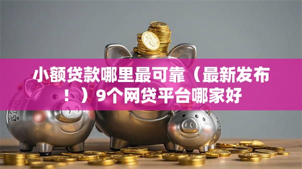 小额贷款哪里最可靠（最新发布！）9个网贷平台哪家好