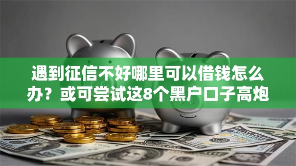 遇到征信不好哪里可以借钱怎么办？或可尝试这8个黑户口子高炮