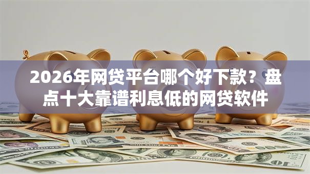 2026年网贷平台哪个好下款？盘点十大靠谱利息低的网贷软件