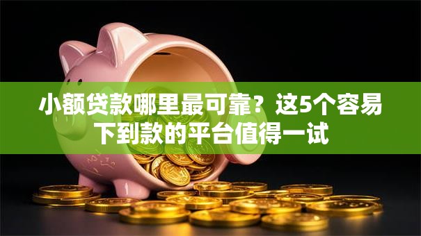 小额贷款哪里最可靠？这5个容易下到款的平台值得一试