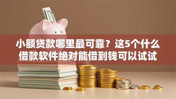 小额贷款哪里最可靠？这5个什么借款软件绝对能借到钱可以试试