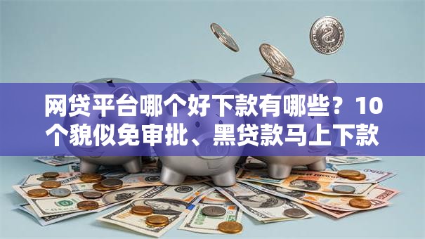 网贷平台哪个好下款有哪些？10个貌似免审批、黑贷款马上下款的口子合集