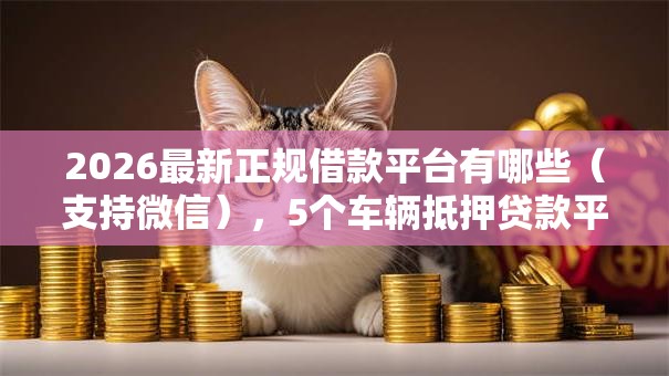 2026最新正规借款平台有哪些（支持微信），5个车辆抵押贷款平台无私分享