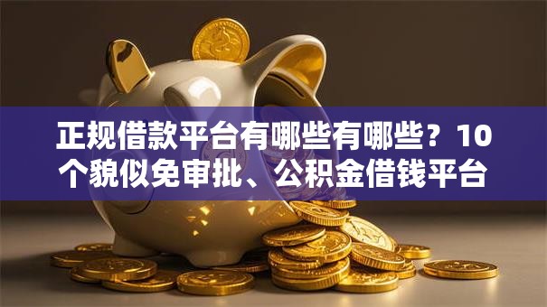 正规借款平台有哪些有哪些?10个貌似免审批、公积金借钱平台合集 正规借款平台有哪些有哪些?10个貌似免审批、公积金借钱平台合集