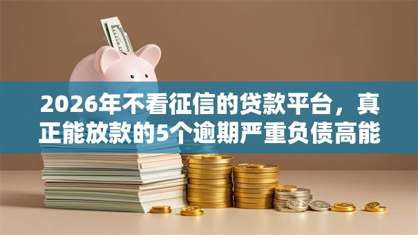 2026年不看征信的贷款平台，真正能放款的5个逾期严重负债高能下款的平台推荐
