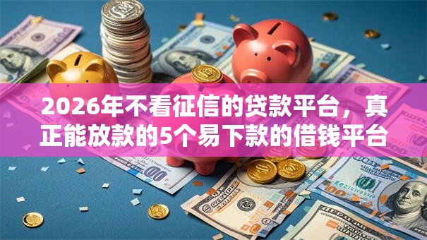 2026年不看征信的贷款平台，真正能放款的5个易下款的借钱平台推荐