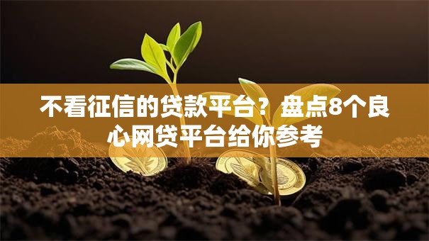 不看征信的贷款平台?盘点8个良心网贷平台给你参考 不看征信的贷款平台?盘点8个良心网贷平台给你参考