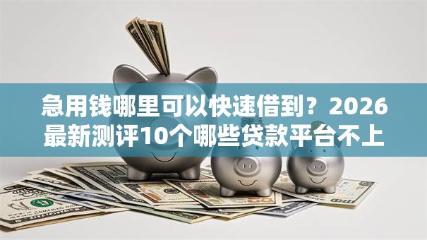 急用钱哪里可以快速借到？2026最新测评10个哪些贷款平台不上征信
