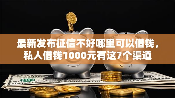 最新发布征信不好哪里可以借钱，私人借钱1000元有这7个渠道