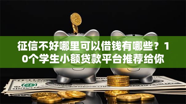 征信不好哪里可以借钱有哪些？10个学生小额贷款平台推荐给你
