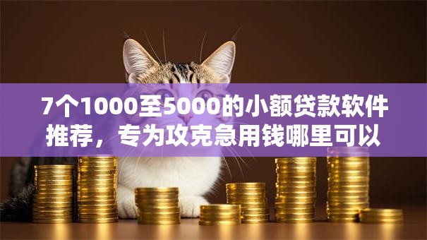 7个1000至5000的小额贷款软件推荐，专为攻克急用钱哪里可以快速借到难题
