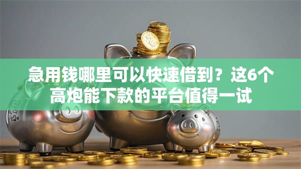 急用钱哪里可以快速借到?这6个高炮能下款的平台值得一试 急用钱哪里可以快速借到?这6个高炮能下款的平台值得一试