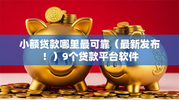 小额贷款哪里最可靠（最新发布！）9个贷款平台软件