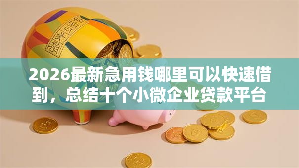 2026最新急用钱哪里可以快速借到,总结十个小微企业贷款平台! 2026最新急用钱哪里可以快速借到,总结十个小微企业贷款平台!
