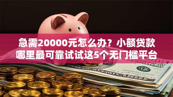 急需20000元怎么办?小额贷款哪里最可靠试试这5个无门槛平台 急需20000元怎么办?小额贷款哪里最可靠试试这5个无门槛平台