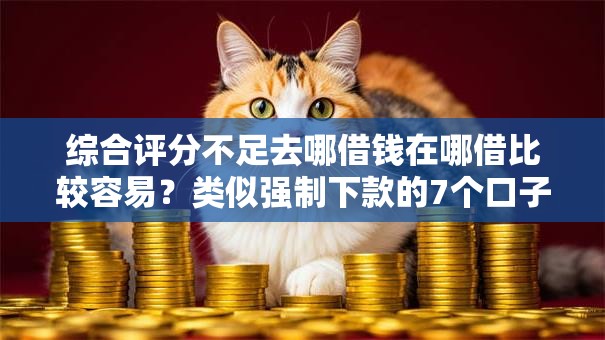 综合评分不足去哪借钱在哪借比较容易？类似强制下款的7个口子参考