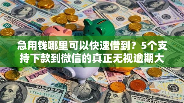 急用钱哪里可以快速借到？5个支持下款到微信的真正无视逾期大数据的网贷软件